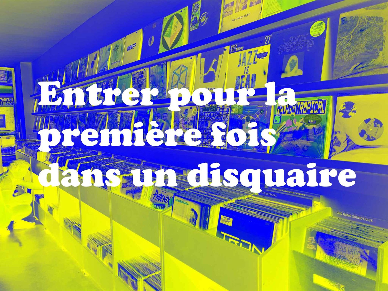 photographie retravaillée du facing du disquaire Babaluma à Paris